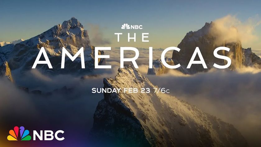 The Americas poster, featuring the series title on a snow-capped backdrop of jagged mountain peaks.