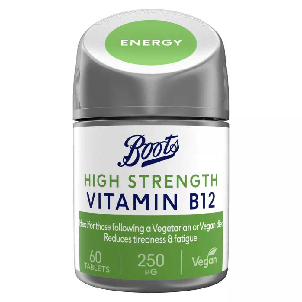 Boots High Strength Vitamin B12 250 &amp;micro;g 60 Tablets