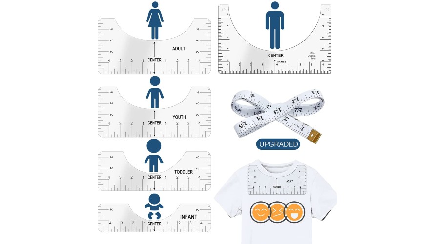 Tshirt ruler guide