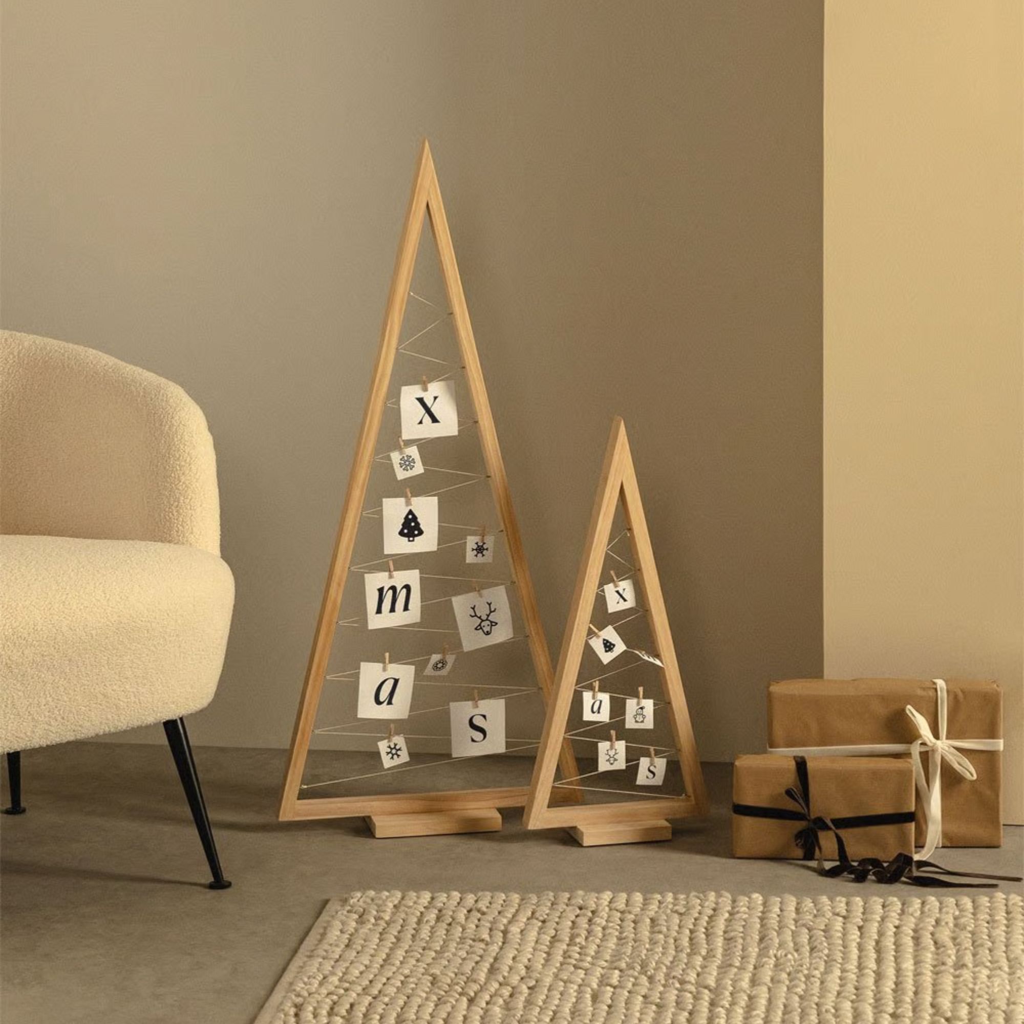 Sklum UK, Pine Wood Christmas Tree Elwood