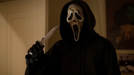 Ghostface in Paramount Pictures and Spyglass Media Group's Scream VI. Photo by Philippe Boss&eacute;