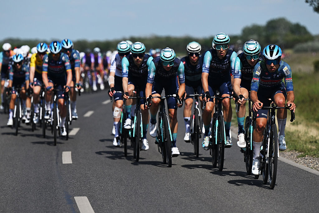 Martin Svrcek (Soudal-Quickstep) leading the peloton on stage 2 of Tour de Hongrie