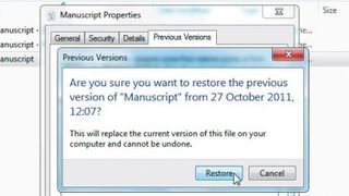 Recover deleted files