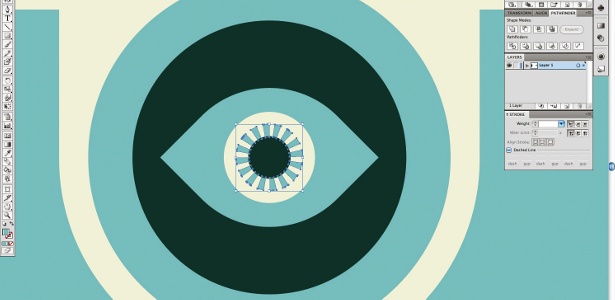 Create retro graphics in Illustrator: step 4