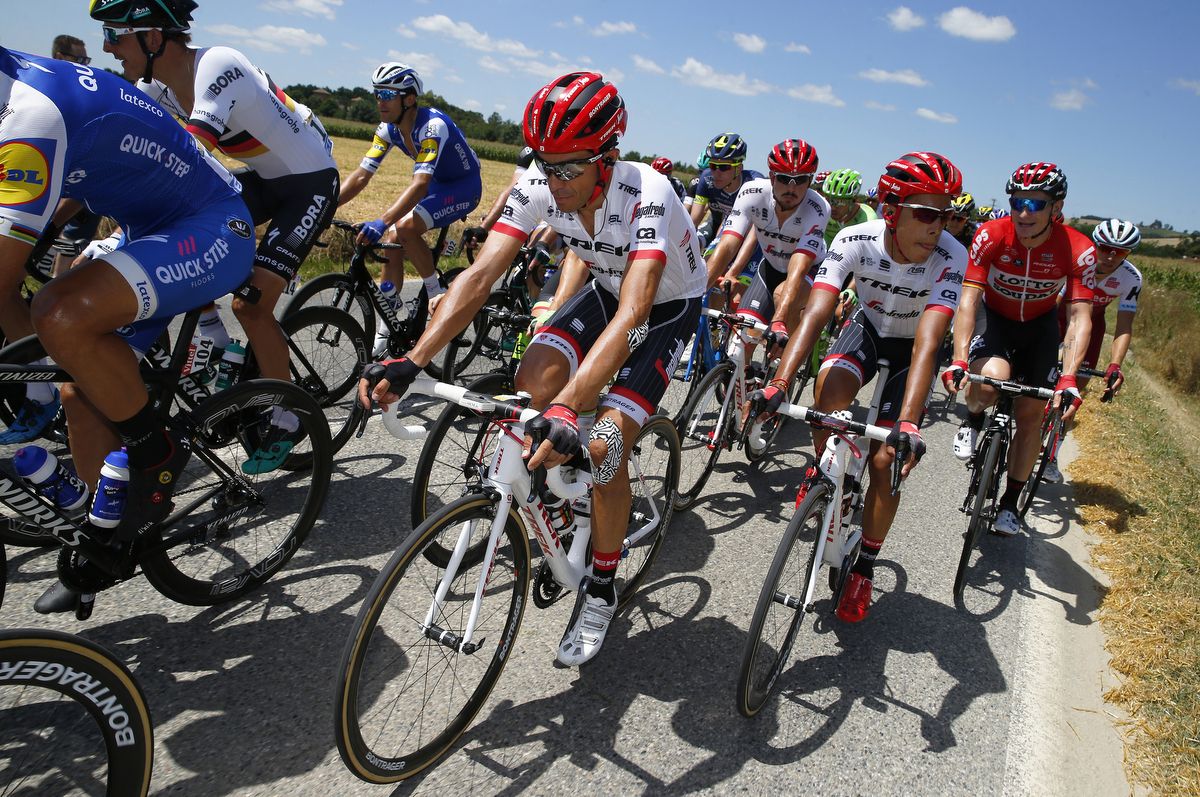 Contador Celebrates Mollema's Tour De France Stage Win 