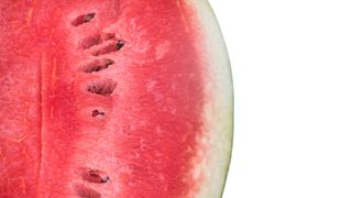 A close-up photo of a sliced watermelon.