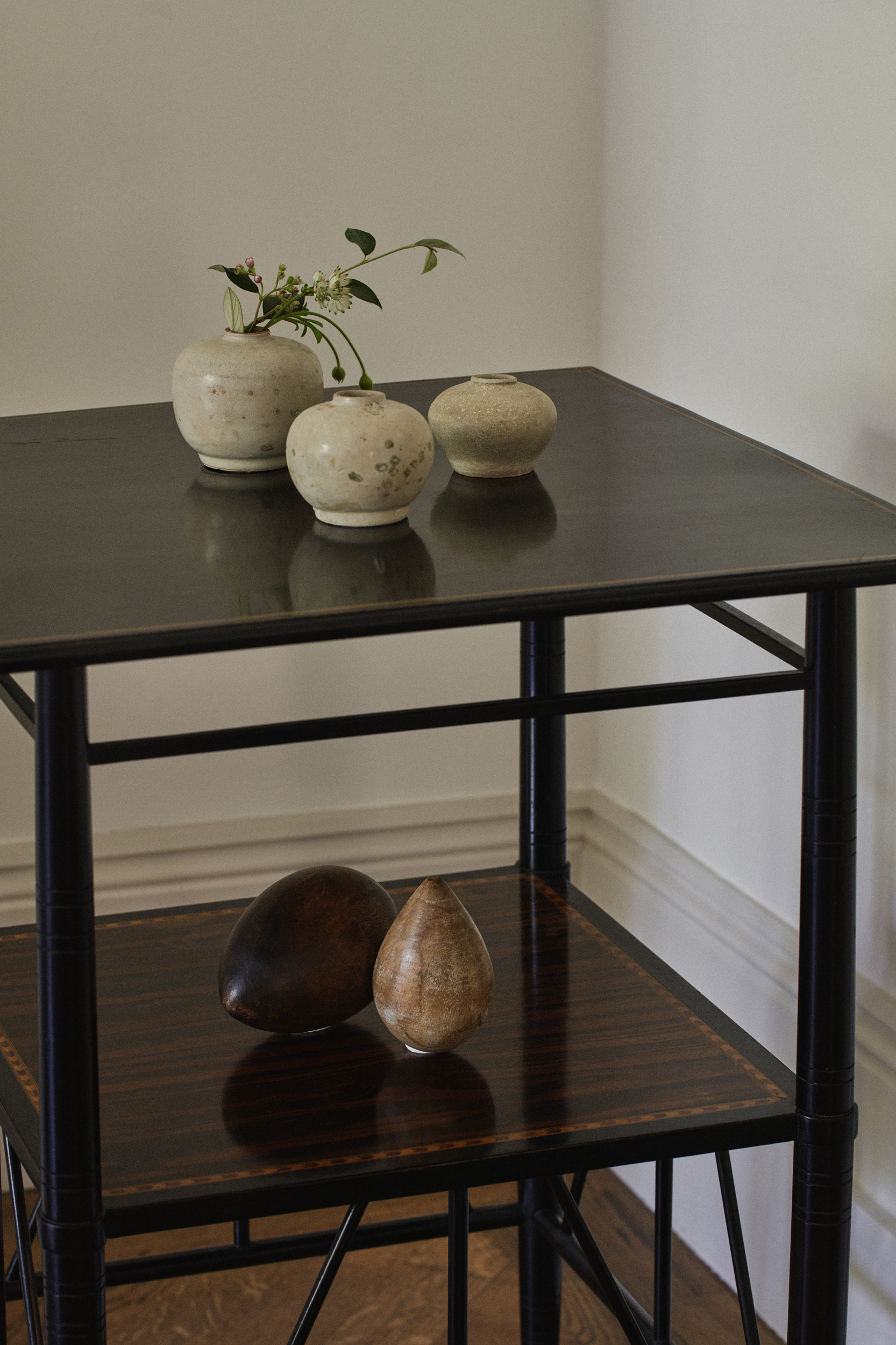 A pair of rare Anglo-Japanese Rosewood coffee tables