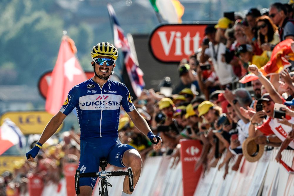 Julian Alaphilippe wins stage 10 at the 2018 Tour de France