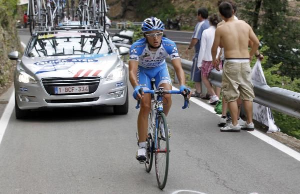 Gianluca Brambilla (Colnago-CSF) battled hard but couldn't get back on.