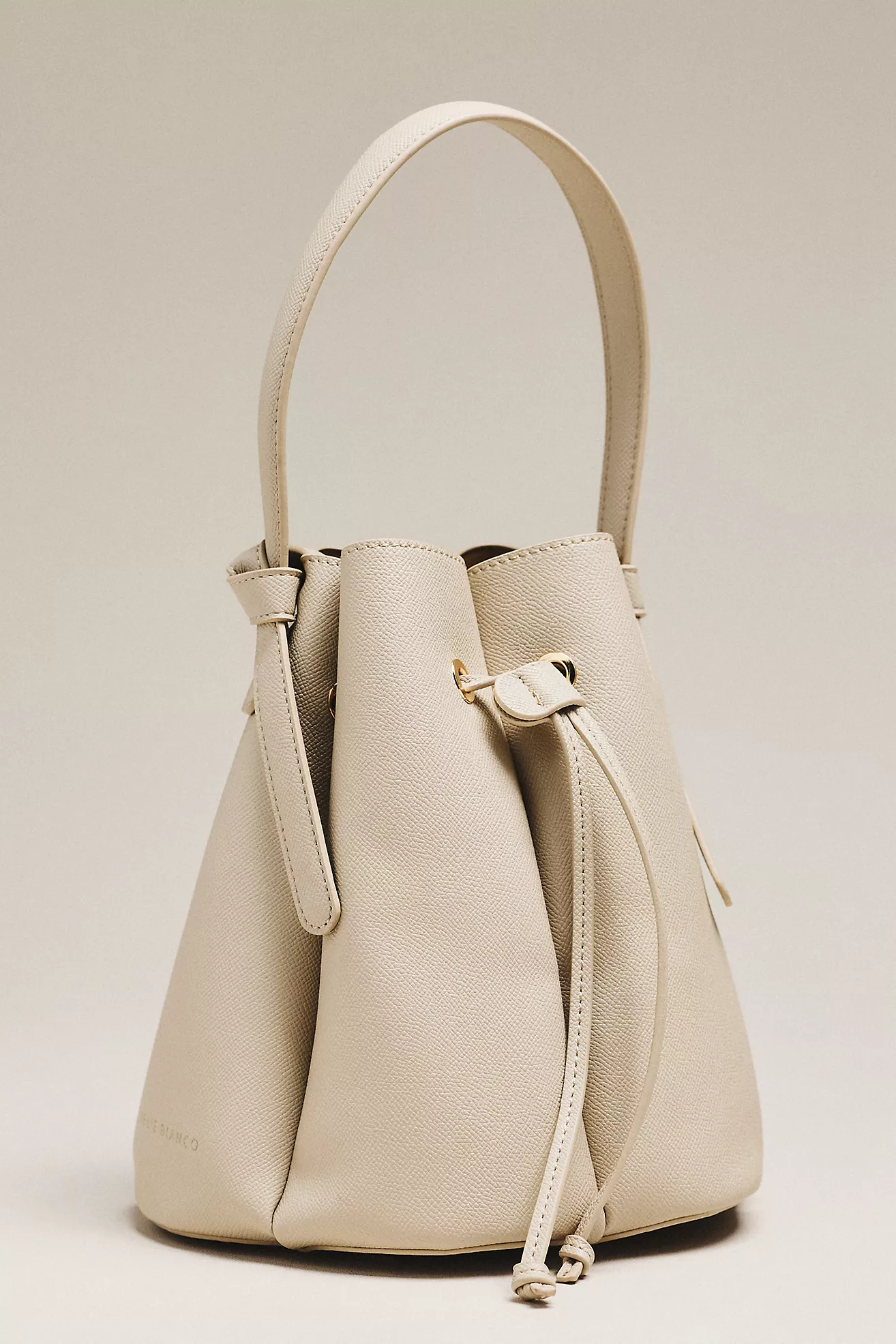 Laguna Cinched Vegan Leather Bucket Bag