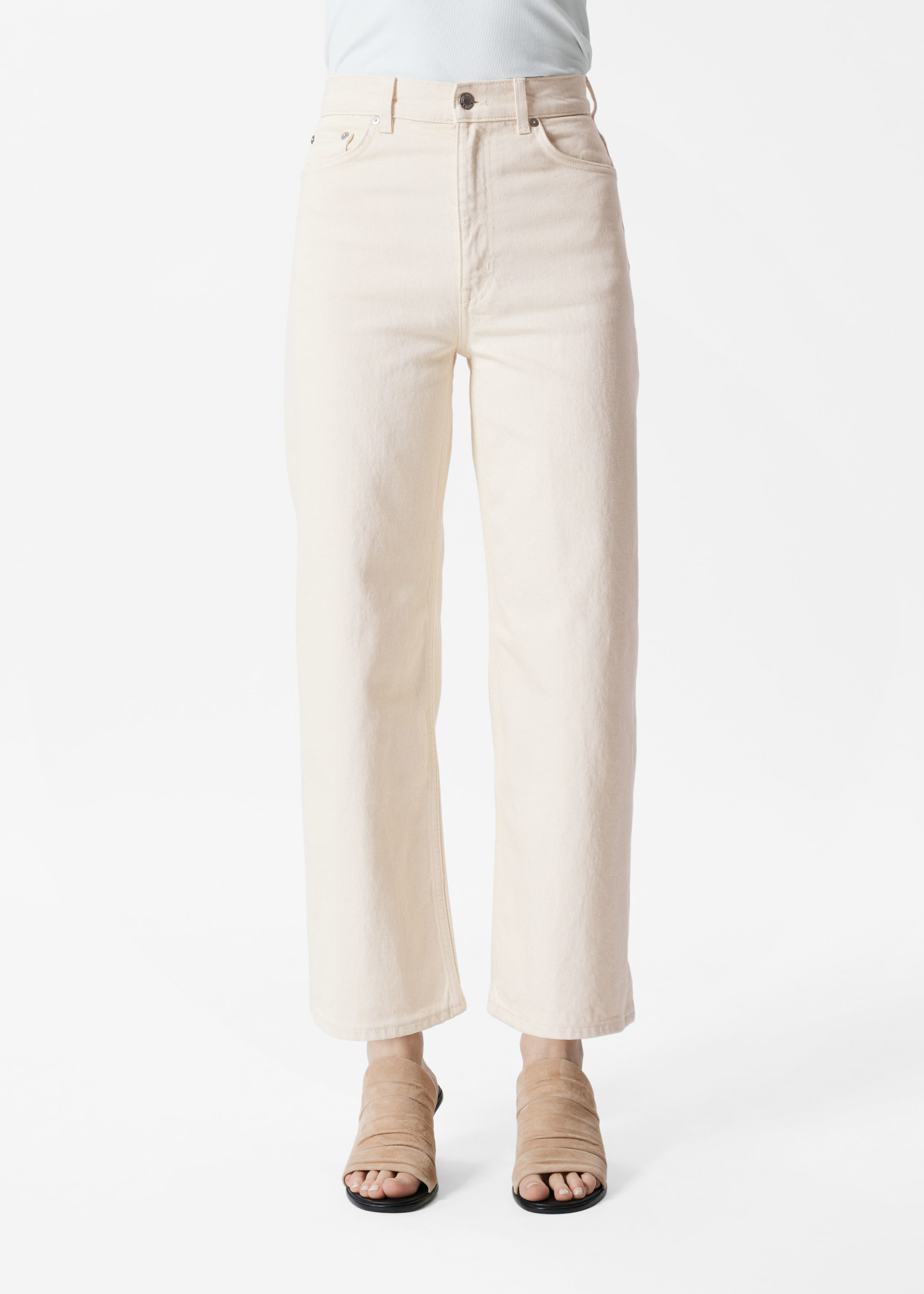 Cropped Wide-Leg Jeans
