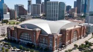 General exterior view of American Airlines Center in Dallas, Texas