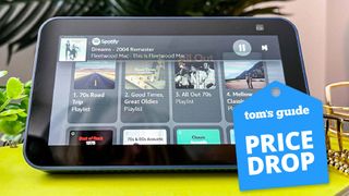 Amazon Echo Show 5 (2nd Gen) with a Tom's Guide deal tag