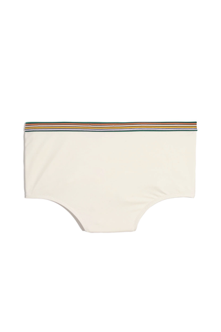Madewell Second Wave Rainbow-Trimmed Retro High-Waisted Bikini Bottom