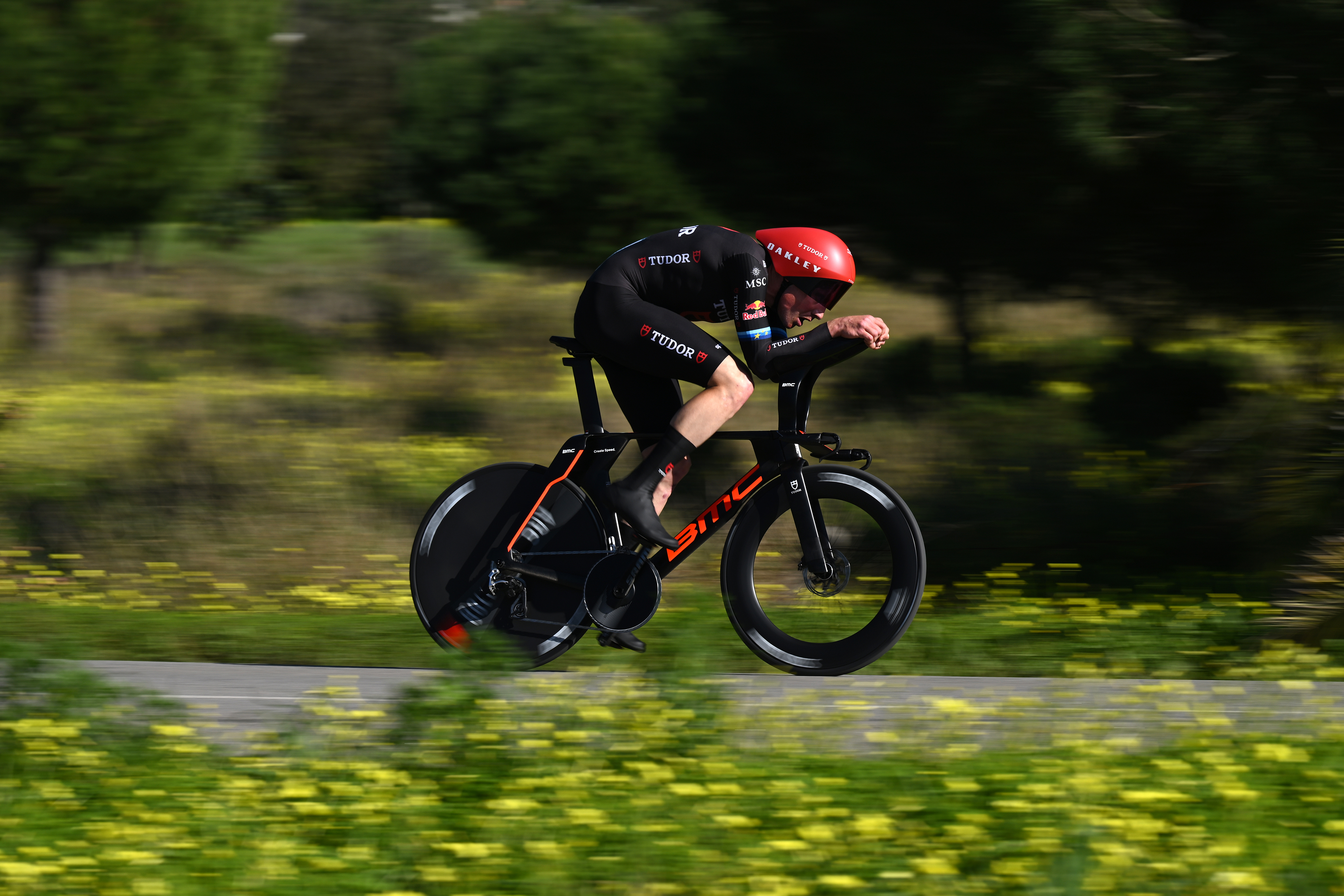 VILLAMOURA, PORTUGAL - FEBRUARY 20: Stefan Kung of Switzerland and Team Tudor Pro Cycling competes during the 52nd Volta ao Algarve em Bicicleta 2026, Stage 3 a 19.5km individual time trial stage from Vilamoura to Vilamoura on February 20, 2026 in Vilamoura, Portugal. (Photo by Dario Belingheri/Getty Images)