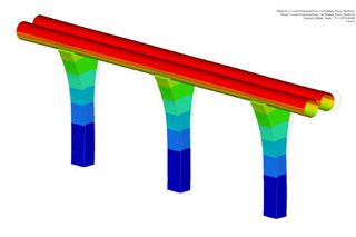 First Mode Shape of Hyperloop