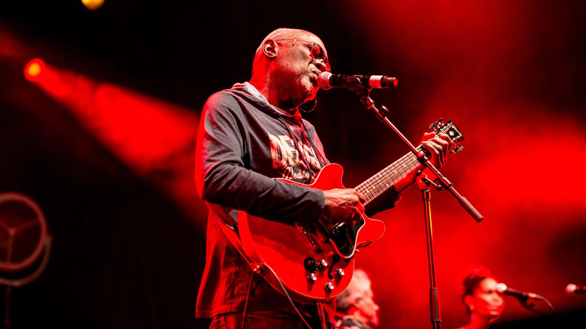 Jacob Desvarieux Kassau, at the concert against the Front National in Paris, France, on May 4, 2017