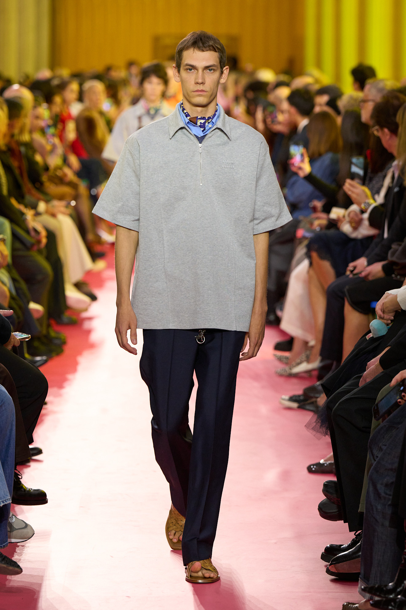 models on the Miu Miu Spring 2026 runway