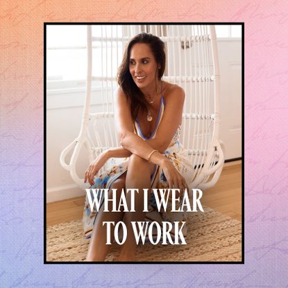 Jayma lounging in a chair at Surf Lodge