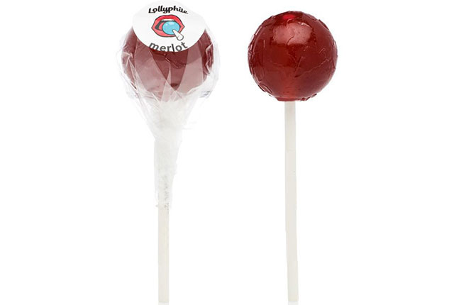 Wine lollipops