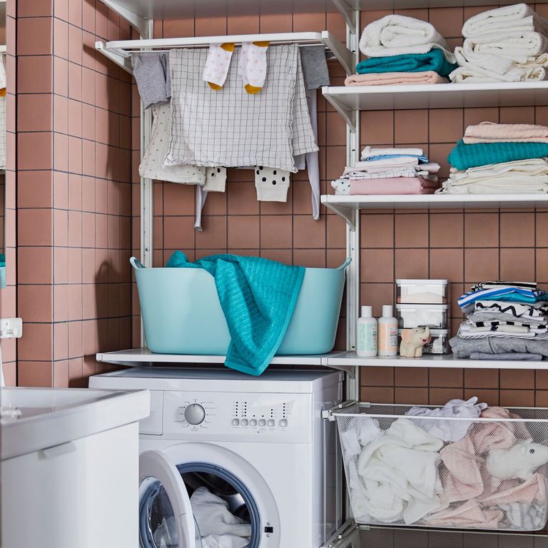 Utility room shelving ideas – organise laundry supplies with smart ...