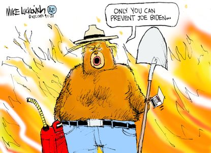 7 scathing cartoons about Trump's divisive Kenosha response | The Week