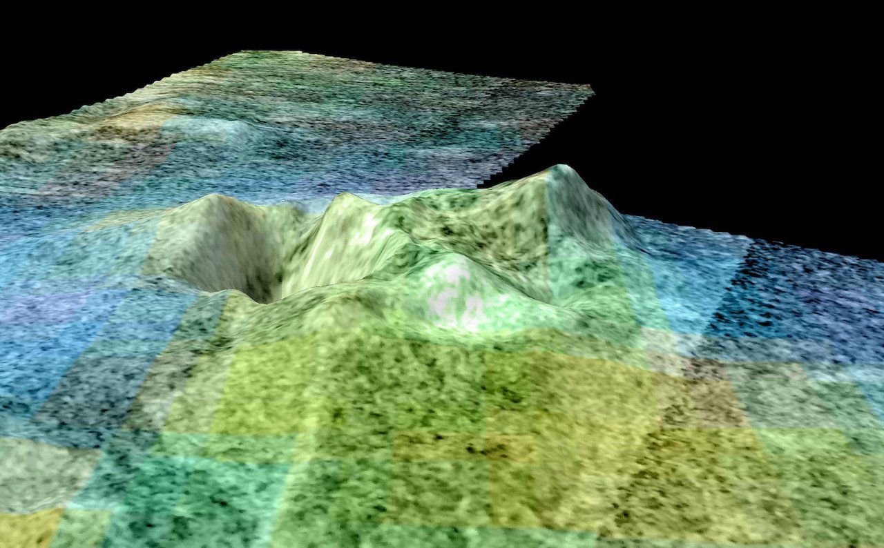 model of volcano
