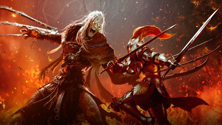 A warrior fighting a monster in Vindictus: Defying Fate.