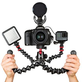 stock image of the JOBY GorillaPod 5K Pro kit on a white background