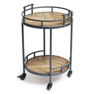 drinks trolley with metal framed and wheels