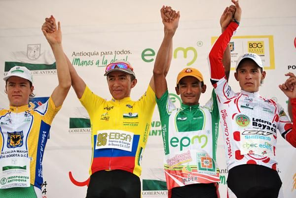 Vuelta a Colombia jersey holders after stage three.