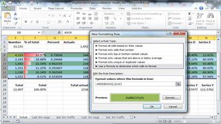 shadow underline in excel