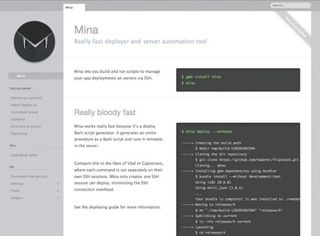 For complex app deployments, Mina lets you build and run scripts on servers via SSH