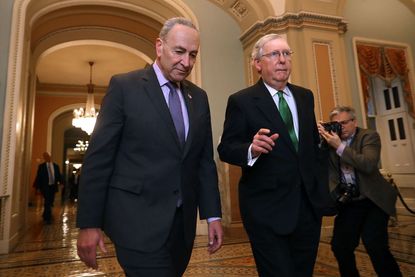 Chuck Schumer and Mitch McConnell.