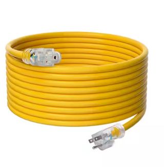 A yellow coiled up gen-cord