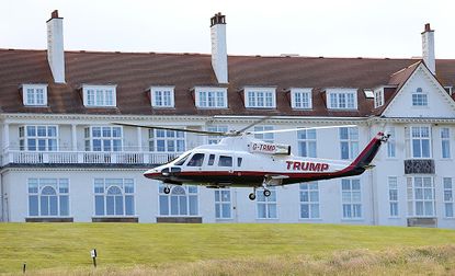 Donald Trump's helicopter.