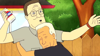 Ae we glad to see Hank back in Arlen? You betcha. A hug too touchy-feely for Hank? You betcha.