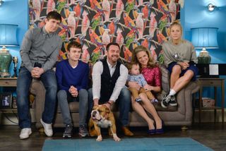 The Carter family group shot in EastEnders