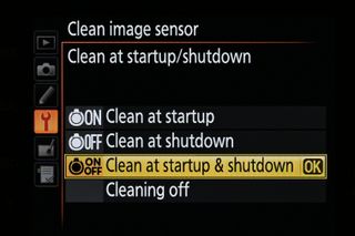 Nikon auto sensor cleaning