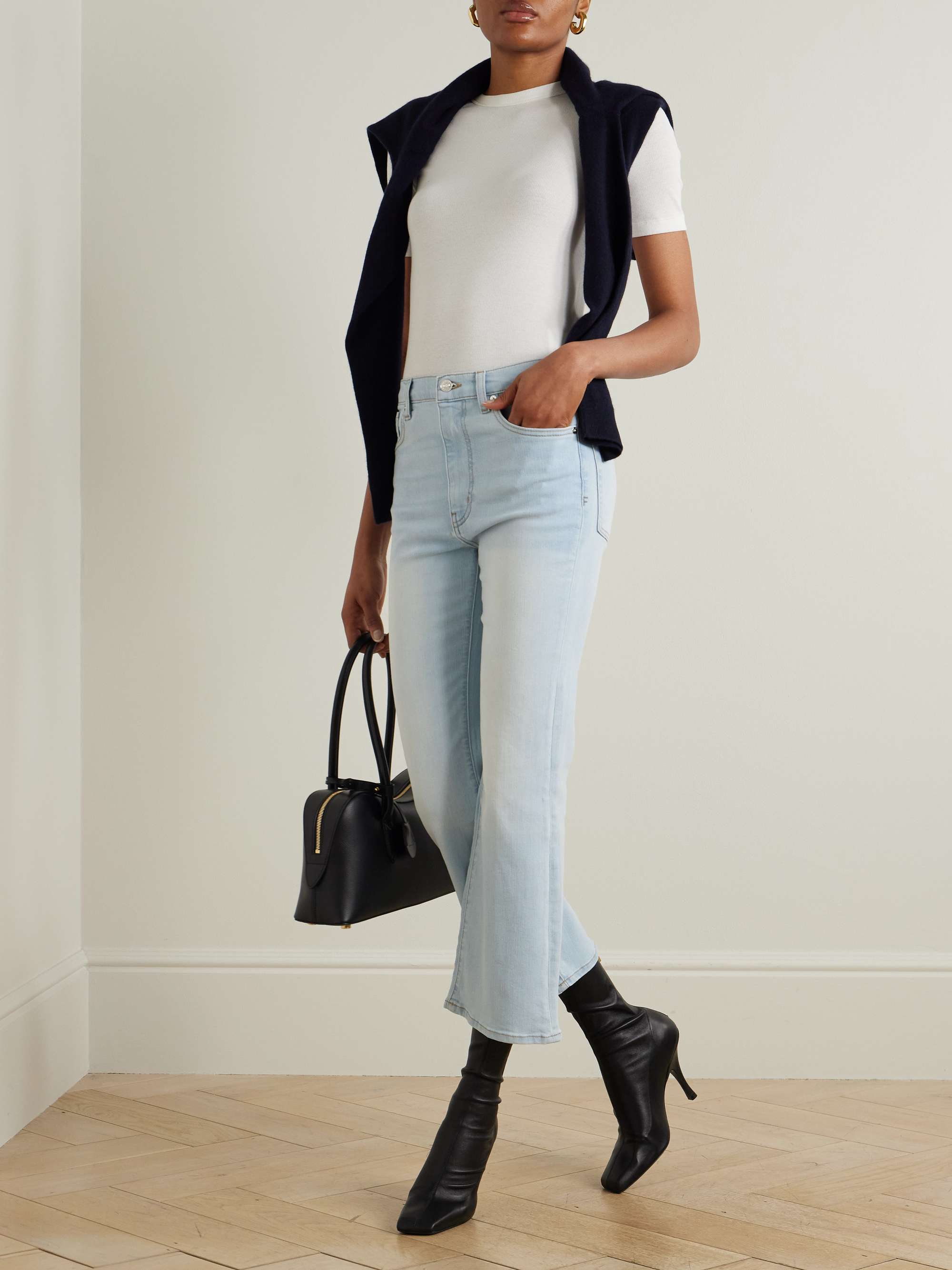 Reboot Crop Stretch High-Rise Bootcut Jeans