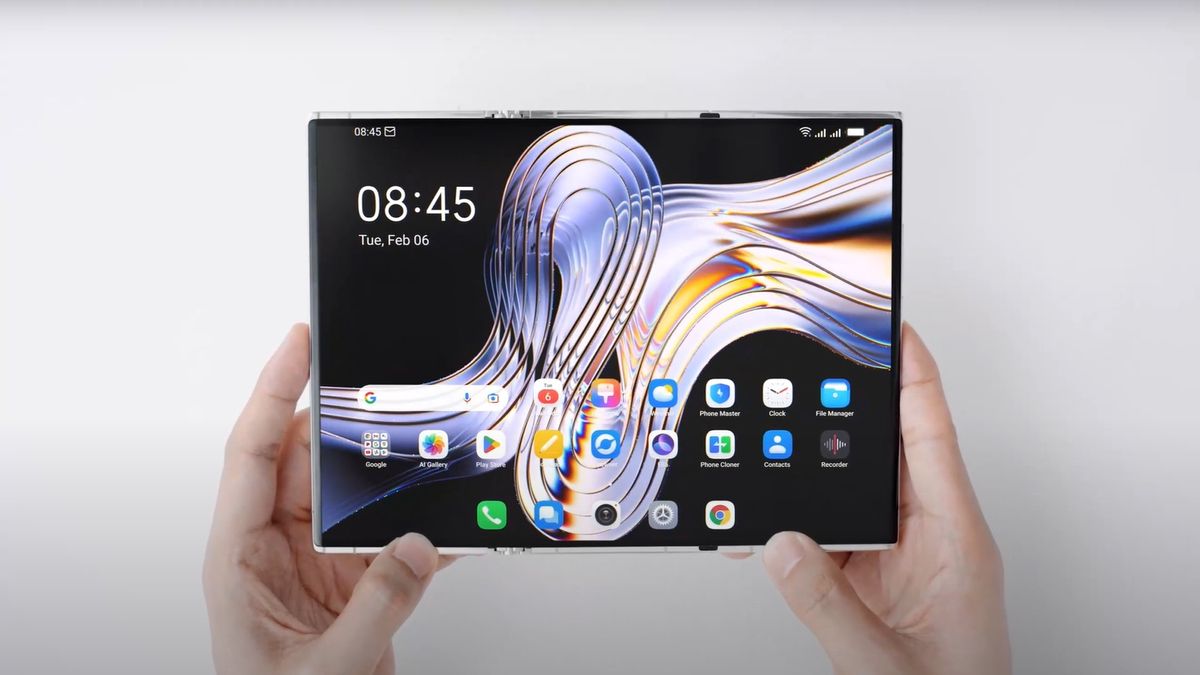 TECNO unveils innovative triple-folding phone that is thinner than Galaxy Z Fold 6