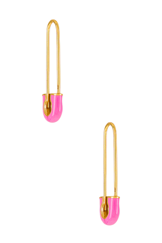 Barbiecore Hot Pink Trend 2023 | Baubeblar Tapa 18k Gold Vermeil Earrings
