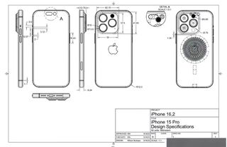 a schematic for the iPhone 15 Pro
