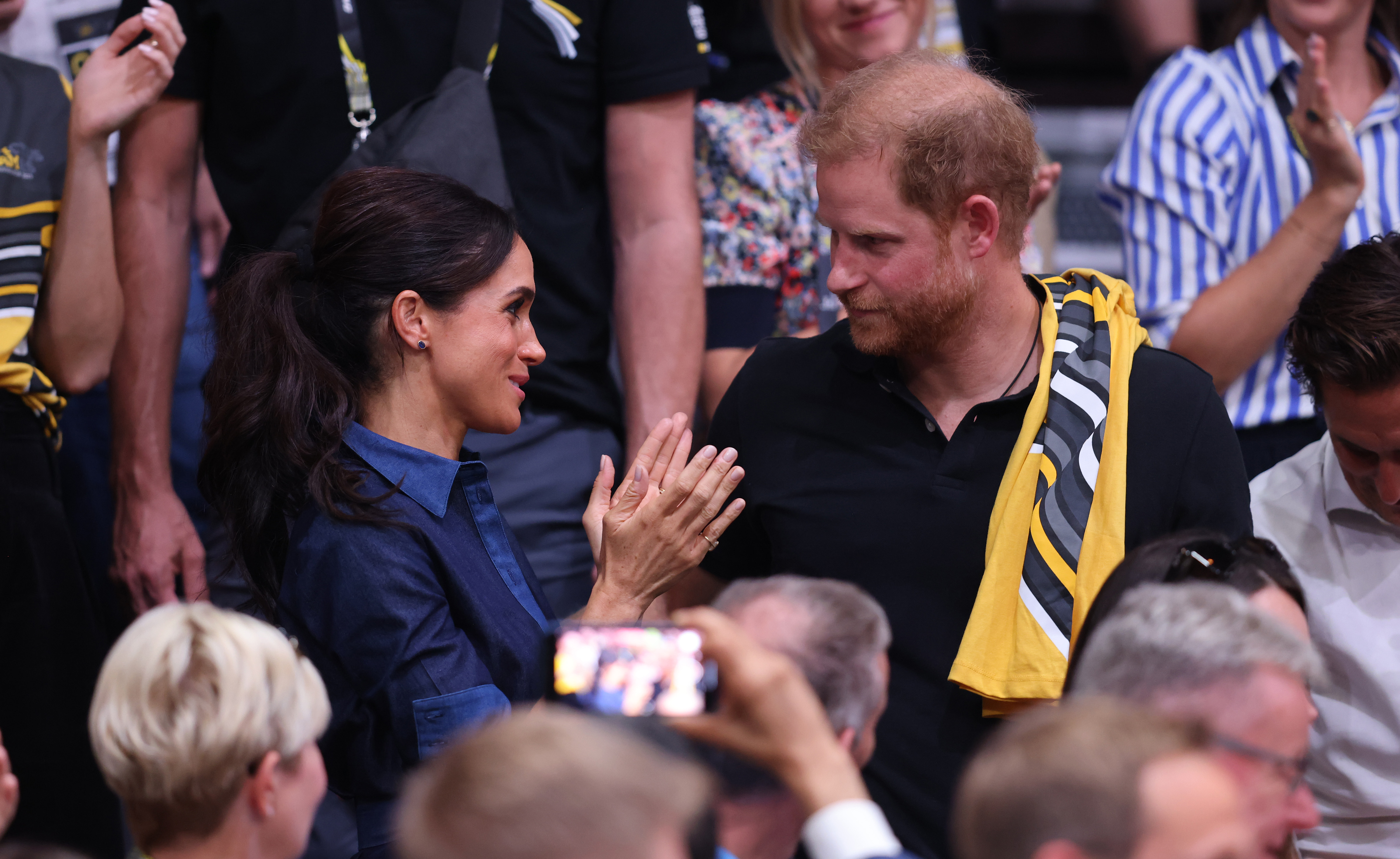 Prince Harry and Meghan Markle in love at the Invictus Games 2023