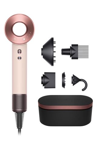 Limited-Edition Ceramic Pink & Rose Gold Supersonic Hair Dryer With Onyx & Rose Presentation Case