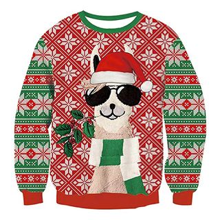 RAISEVERN Unisex Ugly Christmas Sweater 