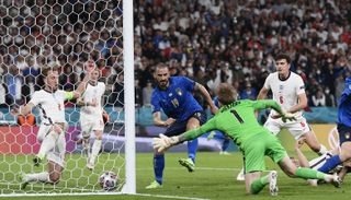 Italy dominated the second half and got their reward when Leonardo Bonucci bundled in from a corner