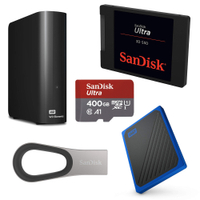 Amazon's sale is one day only so be sure to take advantage of it while you can. Tons of devices all down to super low prices, including microSD cards, SSDs, desktop hard drives, and more.Various Prices