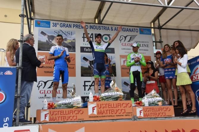 The 2014 GP Industria &amp; Artigianato podium