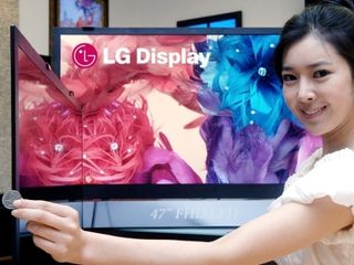 LG shows off its super-thin TVs. They will cost a bit more than a penny, though!